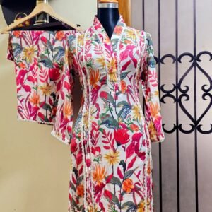 Red Floral Co-Ord Dress